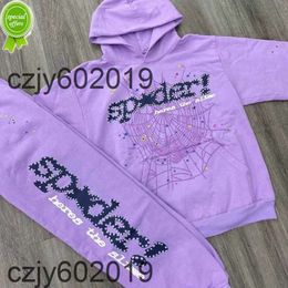 Mens Hoodies Sweatshirts Purple 555555 Pullover Men Women Young Thug Web Star Letter Hoodies0u0a DGOU