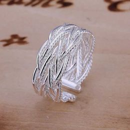 Cluster Rings wholesale christmas gifts 925 sterling Silver simple design women lady wedding pretty nice trendy Jewellery H240504