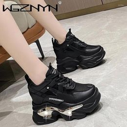 Casual Shoes 2024 Luxury Designer Women Chunky Sneakers Platform Sport Summer Thick Bottom Breathable Mesh Shoe High Heels Woman