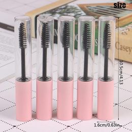 Storage Bottles 5Pcs Fashion 10ml Empty Eyelashes Tube With Pink Cap Mascara Vials Bottle Tool For Oil DIY Container Set