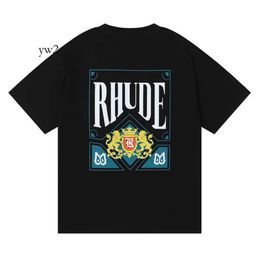 mens designer t shirt Rhude tshirt quick dry breathable man woman short sleeve luxury tshirts designer shirts vintage clothings summer Fashion 6593