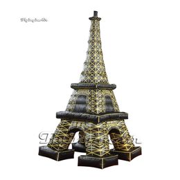 wholesale Large Inflatable Paris Eiffel Tower Replica 5mH 16.4ft Air Blow Up Artistic Architecture Model For Outdoor Park Event