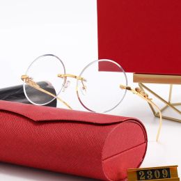 2024 New Luxury Designer Sunglasses For Men Summer Oval Shades Polarised Eye glasses Black vintage Oversized Sun Glasses Of Women Male Sunglass With Box 2309