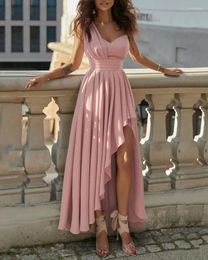 Party Dresses Womens Pink Solid Dress For Women