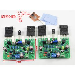 Amplifier 2pcs NAIM NAP250 15V40V MOD Stereo power Audio HIFI Amplifier Amplificador 80W DIY Kits and finished baord
