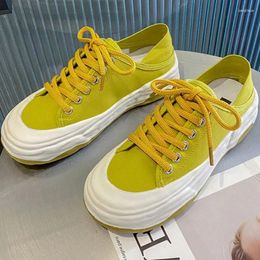 Casual Shoes Cute Low Canvas Kawaii Lace Up Ladies Women Footwear High On Platform Sale Offer Arrival 2024 Light 39 A