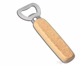 New Style Wood Handle Handheld Bartender Bottle Opener Wedding Groomsmen Gift beer opener c1493260152