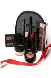 Makup Tool Kit 8 PCS Make up Cosmetics Including Eyeshadow Matte Lipstick With Makeup Bag Makeup Set for Gift5640377