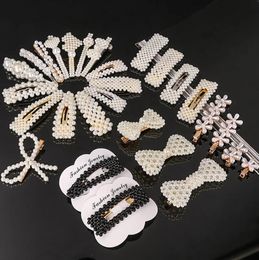 Women Hairpins 40 Different Styles Pearl Hair Clips Elegant Bobby Pins Side Bang Clips Barrette Headdress Fashion Hair Jewellery Acc6299544
