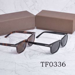 Luxury sunglasses designer TF Top for woman and man TOM sunglasses Ford TF0336 plate polarized sunglasses Mens thick frame UV400 with logo box