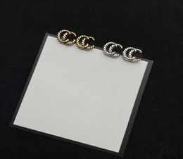 2022 G Fashion classic C letter Hoop Huggie for women to send lover diamond gold party allmatch earrings Jewellery gift2599132