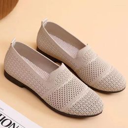 Casual Shoes For Women Soft Sole Anti Slip Woven Flat Bottomed Womans Flats Fisherman Woman 2024