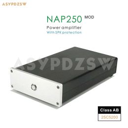 Amplifier NAP250 MOD 2SC5200 MINI Stereo Power amplifier Base on UK NAIM circuit With SPK protection 80W+80W 8R