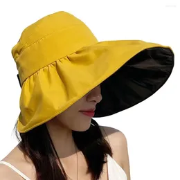 Wide Brim Hats Outdoor Sun Hat Foldable Large Adjustable Fasten Tape Protection Cap Gardening Fishing Travel