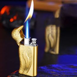 Wholesale Lighter Emed Penguin Double Fire Iatable Butane Lighter For Cigarette