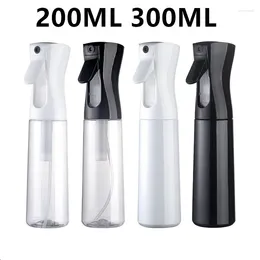 Storage Bottles 200/300ml Black High Pressure Spray Refillable Continuous Mist Watering Can Automatic Salon Barber Water Sprayer