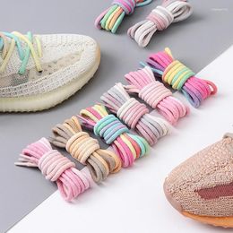 Shoe Parts Cotton Round Colorfu Linen Laces Bold Shoelaces For Sneakers Shoes Boot Shoelace Shoestrings Accessories