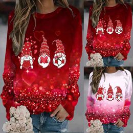 Gym Clothing Valentine's Day Round Neck Sweater Ladies Zippe Sweaters Graphic Sweatshirts For Women Light Lingerie Set Going Out Tops