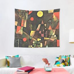 Tapestries Klee - Full Moon Well-known Abstract Art Tapestry Decoration For Home Aesthetic Room Decorations