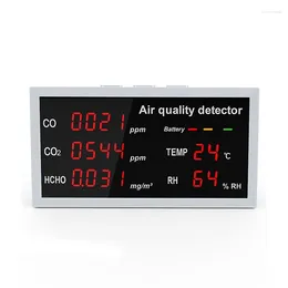 In 1 Multifunctional Detector LED Display CO CO2 HCHO Temperature Humidity Monitor Air Quality Indoor Outdoor
