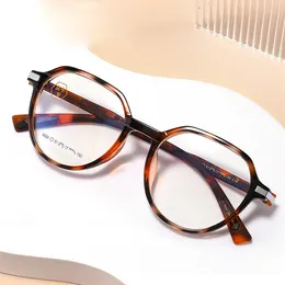 Sunglasses Frames Comfortable Optical Prescription Man Woman Fashion Vintage Round Eyeglasses Ultra Light TR90 Spectacle 9664