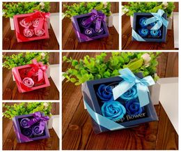 Mother039s Day Soap Flower Creative High Grade Box Packed Artificial Roses Romantic Valentine039s Day Gift Birthday Wedding 5350581