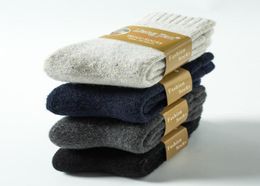 Wool Blend Socks Mens Thick Socks Winter Warm Wool Blend loop Comfort Casual Dress Socks5826876