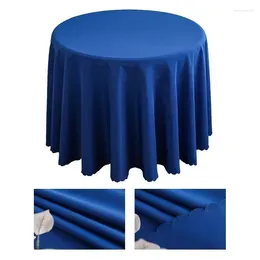Table Cloth Pure Color And Wedding Polyester For Round Conference El Banquet Black