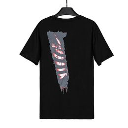 5A 2024 Mens Designer T Shirt V Logo Friends Letter Print Tees Big V Men Women 3D Short Sleeve Hip Hop Style Black White Orange T-shirts Tees Size S-XL 0011