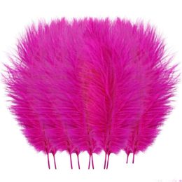 Party Decoration 10Pcs/Lot Natural Mticolor Ostrich Feathers Wedding Home Diy Floating Plumes Table Centrepiece Crafts 5Wparty Drop D Dhlee