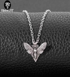 whole Death Head Butterfly Necklace Moth Mini Cute Pendant Neckalce For Women Pagan with card men Jewellery gift61541766685138