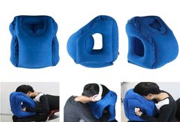 Travel pillow Inflatable pillows air soft cushion trip portable innovative products body back support Foldable blow neck pillow c77481703