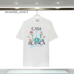 Casablanc Shirt Fashion Men T-shirts Street Mens T Shirts Tennis Club Shorts Sleeve Hirts Luxury Shirts Us Size Casa Shirt 4578