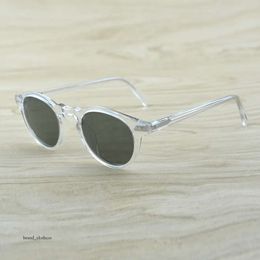 Gregory Peck Men Women Sunglasses Vintage Polarised Sunglasses OV5186 Retro Sun Glasses OV oliver people sunglasses 735