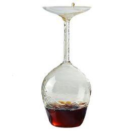 Upside Down Wine Glass 14 Fl oz Creative Cups Cocktail Martini Glasses Juice 240429
