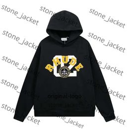 Rhude Ceket Yaz Sonbahar Erkekler Tasarımcı Ceket Sweatshirt Büyük boyutlu Rhude Uzun Kollu Fermuar Rüzgar Dergisi Erkek Giyim Hoodies Üstler 1542