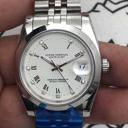 Designer Watch reloj watches AAA Mechanical watch laojia log guangbaishi single calendar steel band fully automatic mechanical watch rz09