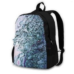 Backpack Abstract Fluid Universe Backpacks For School Teenagers Girls Travel Bags Painting Cosmos View