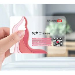 Envelopes Custom Transparent Pvc Cards Customised Name Business Cards Free Design 200pcs/500pcs