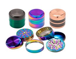 6085 MM Zinc Alloy Herb Grinder 6 Pieces Metal Muller For Tobacco Herb With Pollen Catcher Cigar Cone Accessories8307538