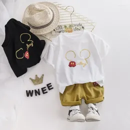 Clothing Sets Children Cotton Summer Baby Boy Girl Clothes Cartoon T Shirts Shorts 2Pcs/sets Infant Kids Fashion Toddler Tracksuits