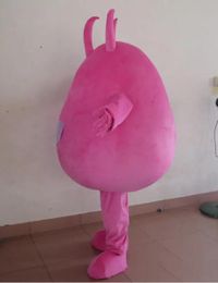 2024 Factory hot the head pink germs bacteria monster mascot costume for adults for sale