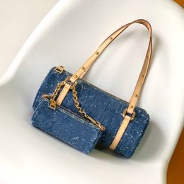 top-level 10A M46830 M onogram Denim Papillon handbag womens bag designer bag lou vitt Retiro Crossbody bag mini bag high quality purse mens bag l ouis v uttion 1:1