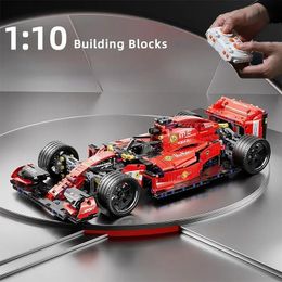 Building Blocks Roadster Technology 1 10 Racing building blocks assemble brick car toy gift 240428