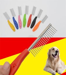Metal Pet Comb For Dogs Cats Hair Removal Single Row Straight Comb Puppy Hair Grooming Tool For Pet6258090
