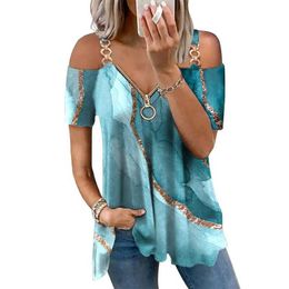 Women's T-Shirt T-shirt Tops For Women Clothing 2023 Summer Pullover Casual Short Slve Shirts and Blouses Ts Female Y2k Crop Girl Clothes T240505