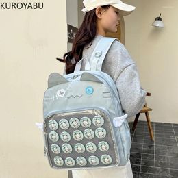 School Bags Japanese Fashion Women Y2k 2024 Transparent Backpack Large CapacityBackpacks For College Student