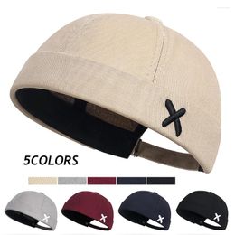 Ball Caps Men Hip Hop Hats Vintage Beanie Hat Summer Adjustable Landlord Trendy Streetwear Docker Cap Women Brimless Skullies