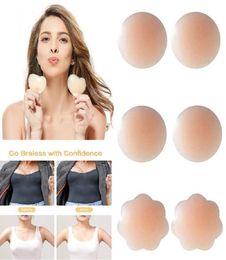 200pcslot 100pairs Sexy Reusable Silicone Bra Nipple Cover Patch Breast Pasties Selfadhesive Nipple Patch Nude Comfortable for2985999