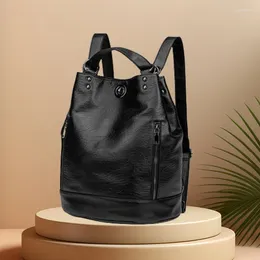 School Bags CFUN YA 2024 Fashion Women Backpack Real Leather Travel Bagpack Female Shoulder Crossbody Bag College Students Schoolbag Mochila